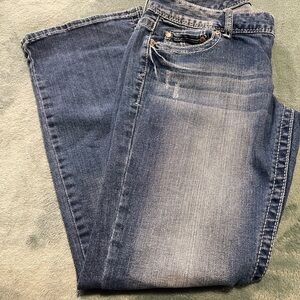 Maurices Dark Blue Denim with Brown Patch